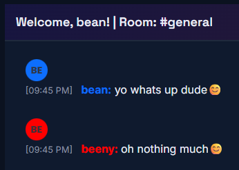 Chat interface preview